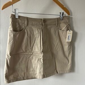 Beige Casual Skort